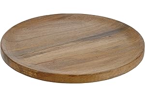 ‎MEINPOSTEN. Meinposten. Teller Holzteller Mango Dekoteller Tischdeko Mangoholz Deko Schale Holz Ø 37-38 cm