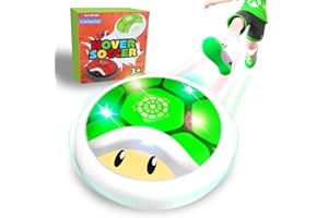 Glückpa Mario Pallone Calcio Fluttuante con Luci LED, Calcio Giocattoli Bambini 3 4 5 6 7 8-12 Anni, Giochi per Interno/Esterno, Palla Regalo Bambino Bambina 4 5 6 7 8 Anni, Regali Compleanno Bambini