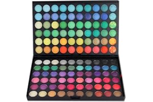 FantasyDay Profi 120 Farben Hochpigmentierte Warme Natürliche Matt Schminke Lidschatten Palette Makeup Kit - Augenschatten Eyeshadow Make Up Kosmetik Make-up Palette Schimmer Set #1