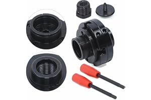 KOLHGNSE Drechselbank Spannfutter 100 mm 4-Backen-Drehfutter Selbstzentrierendes M33 + M18 Gewindeadapter für Drechselmaschinen Holzbearbeitung (M33 Spannfutter + M18 Konverter)