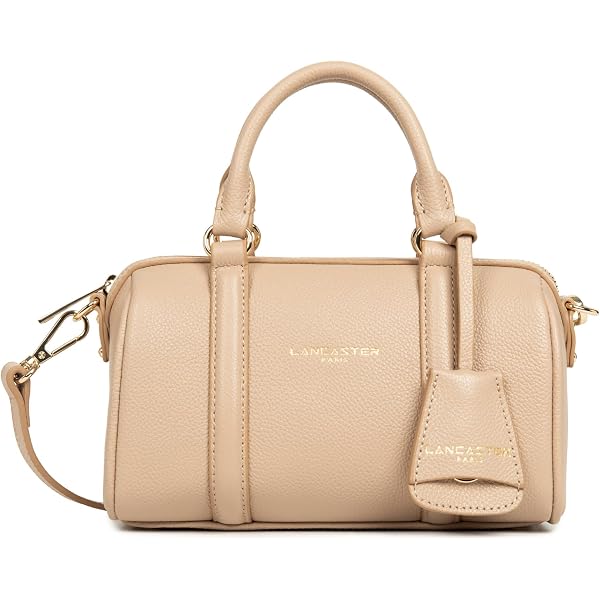 Sac à Main Bowling Nano Lancaster – Cuir De Vachette – Format Mini 12 X 7,5 X 5,5 Cm – Porté Main, Épaule Ou Croisé - 4