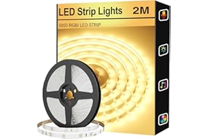 ‎FUPT FUPT LED Strip 2M USB,Warmweiß bis Kaltweiß LED Streifen, Flexibel DIY LED Band, LED Leiste, 300 LEDs SMD 2835, LED Lichtband für Innen Küche Zimmer Deko