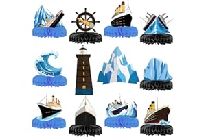 YAVXZVBW Cruise Nautical Party Decorations Nautical Centerpieces for Tables Cruise Nautical Boat Birthday Decorations for Table