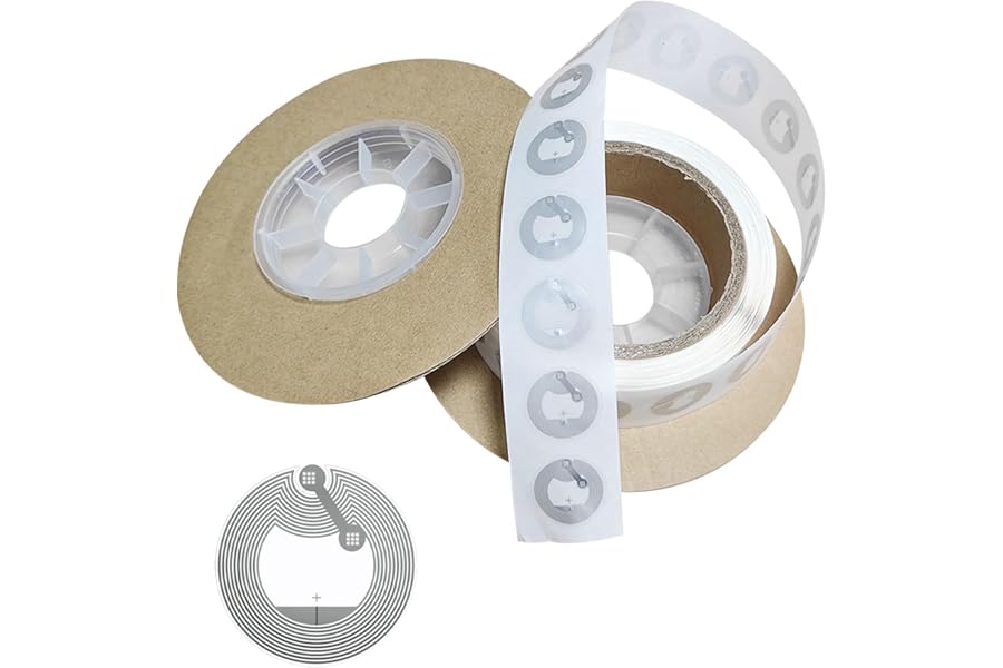 NFC Tag, 100 Pcs NFC Tags Sticker Rewritable NTAG215 Chip, 504 Bytes Memory for Most NFC-Enabled Devices and Smartphones
