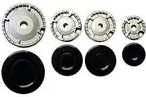 FRANZA Beko - Kit 4 bruciatori Sabaf completi di piattelli spartifiamma per cucina piano cottura 4 fuochi - Made in Italy - KIT00240