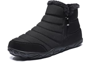 Hanani Barefoot Bottes de Neige Homme Femme Doublure Chaude Chaussure Hiver Pieds Nus Antidérapantes Légère Minimalistes Confortable Respirant Trail Running Unisexe