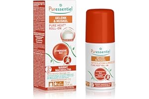 ‎PURESSENTIEL Puressentiel - Pure Heat – Gelenk & Muskel Roll-on mit 14 ätherischen Ölen – Gefühl nachhaltiger Wärme – Lindert Versteifungen und Verspannungen - 75 ml