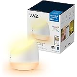 WiZ Lampada da Tavolo Portatile Squire WiFi, Luce Bianca o Colorata Dimmerabile, 9W, Bianca, Tecnologia SpaceSense, Controllo