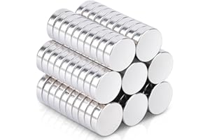 SWIHORAB 80 Pcs Small Magnets, 8 mm x 2 mm Fridge Magnets Small Strong Magnet Round Neodymium Magnet for Whiteboards