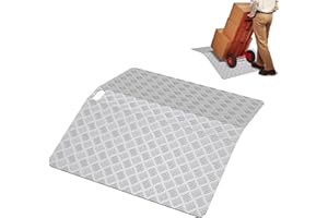 ‎ACXIN ACXIN Threshold Ramp, Door Threshold Ramp, Wheelchair Ramp, Aluminium Ramp, Door Threshold, Non-Slip Threshold Bridge Portable with Handles, Load Capacity 270 kg (80 x 70 x 10 cm)