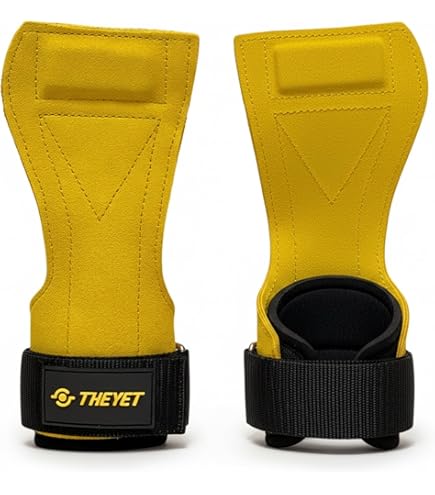 Cobra Grips Pro Guanti per sollevamento pesi, cinghie resistenti, ganci alternativi per sollevamento pesi, ideali per stacchi da terra, regolabili in neoprene, imbottiti, polsiere di supporto per
