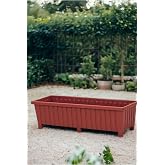 Melkan Home Dekoratif Balkon Saksısı 26 Litre 6 Ayaklı Cafe Otel Saksı B&uuml;y&uuml;k Saksı Kahverengi 26x75x21 Cm Kahverengi