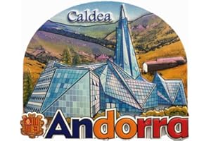 MUYU Magnet Caldea Andorra Aimant de réfrigérateur Souvenir Souvenir pour la Maison ou la Cuisine