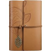 NectaRoy Retro Vintage leaf notebook, classic PU leather cover, travel notebook, travel journal, diary, travel diary,