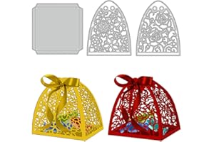 ‎GLOBLELAND GLOBLELAND Blumen-Süßigkeitsschachteln, Metallstanzformen, 3D-Süßigkeitsschachteln, Stanzformen, Metallschablonen, Metall-Stanzformen Für Kartenherstellung, Prägewerkzeug, Schablone