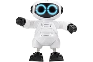 YCOO 88587 ROBO Beats by Silverlit, Dancing Robot, Sound and Light Effects, Touch His Head and He Starts to Dance, 18.5 cm, White, from 3 Years