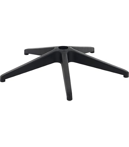 Base Ricambio Per Sedia Ufficio In Nylon - Raggio 320 Mm, Foro Centrale 50.8 Mm, Colore Nero - Foto 4