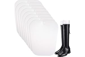 Bememo 8 Pezzi Inserti di Stivali Shape Forma Supporti di Stivali Alti per Donne e Uomini (Trasparente, 14 Pollici)