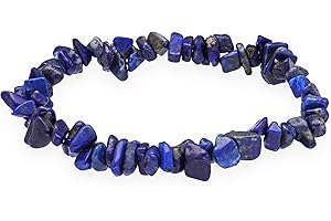 Lebensquelle Plus Pulsera de lapislázuli con piedras preciosas, 19 centimeters, Gema, Lapislázuli