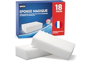 Eponge Magique Mur Blanc 18 XXL Gomme Magique - Éponge Aussi comme Nettoyeur de Baskets - Effaceur Robuste Universelle et Réutilisable Magic Eraser