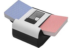 CUIYKAI Miscelatore per carte ricaricabile, compatto, veloce e silenzioso, per schede di diverse dimensioni 2000 mAh, forte capacità della batteria Lascia la tua notte di poker ancora più emozionante