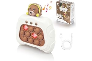 m MU Giocattolo Pop It elettronico Fidget ricaricabile, 4 modalità, 120 livelli, Silicone. Console di Gioco a Decompressione Pop It Elettronico. per Bambini e Adulti.