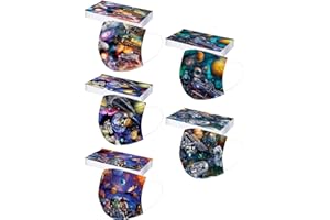 IBAOBAO Lulupi 50 Stück Kinder Mundschutz Einweg Mund und Nasenschutz 3D Druck Masken Tücher Halstuch Cartoon Motiv 3-lagig Einmal MNS Staubdicht Atmungsaktiv Bandana Schals für Jungen Mädchen