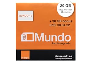 MARCO POLO MOBILE ORANGE SPAIN - Carta SIM prepagata da 50 GB in Spagna | 5.000 minuti per le chiamate in Spagna| 50 minuti per chiamare Ilalia| Attivazione Online Solo su www. marcopolomobile .com