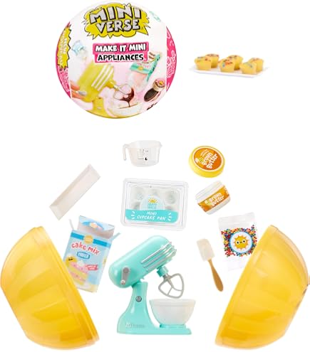 Bizak Mini World Playset Supermercado, Set de Juego Coleccionable con Mini Productos, Incluye 10