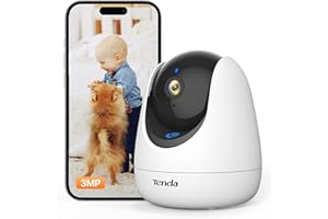 Kamera bezpieczeństwa wewnętrzna Tenda CP3 Pro V1.1, kamera 2K Wi-Fi z dwukierunkowym dźwiękiem, widzenie nocne, śledzenie osób, połączenia jednym kliknięciem, alarmy i powiadomienia push