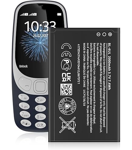 BL-4U batterie pour Nokia 8800 206 515 5250 5330 B... – Grandado