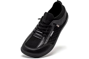 HOBIBEAR Barefoot Shoes for Women Men Wide Toe Box Zero Drop Slip-on Walking Sneakers