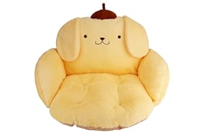 JUJU GOODS Juju Pompompurin Cushion - Pompompurin Plush Cushion - Kawaii Room Decor - Cute Kawaii Stuff - Pom Pom Purin Stuff - Pompompurin Room Decor - Pompompurin Stuff Cutecore Room Decor - Cute Gaming Chair