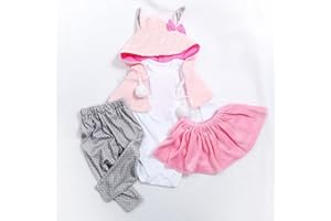 MineeQu 5 różnych stylów Dwa rozmiary 47 lub 60 cm Wysokiej jakości lalki dla nowonarodzonych lalek Ubieranki wszystkie bawełniane ubrania