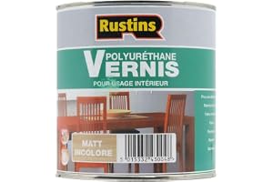 Rustins - klar matt polyuretanlack för inomhusbruk 2,5 l – 35 m²