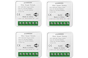 proAMEDEN Interruptor inteligente wifi 16A, MINI Smart switch wifi, Módulo interruptor, app Tuya/SmartLife, Compatible con Alexa, Google Home (4)