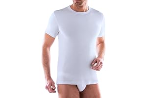 O-DAY Liabel 2 Maglie Termiche Uomo 100% Caldo Cotone Interlock Nuova Maglia Termica Uomo in Thermocotton Soffice e Vaporosa Maglia Intima Uomo Cotone Bianche o Nere S-XXL