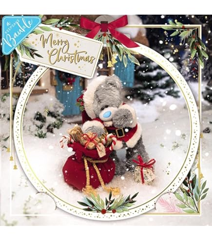 Me To You Bear 3D Holographic Presents On Sleigh Christmas Card :  Amazon.co.uk: Stationery & Office Supplies
