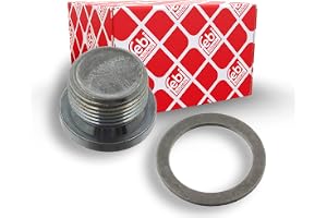febi bilstein 37944 Olie Afvoerplug met afdichtring, 1 stuk, zilver