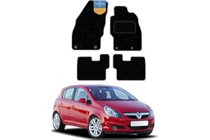 PRESTIGE FLOOR MATS LTD Prestige Mats, Fully Tailored Car Floor Mat Fits VAUXHALL CORSA 2006-2018, CARPET, Anti Slip Mat-Non Slip Car Floor Mat with Black Edging