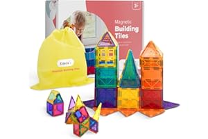 kidoola Jeu de Construction Magnétique - 53 Pièces I Jeux Magnétiques pour Enfant I Cadeau Garçons et Filles I Jouets Éducatifs Créatifs Enfants - STEM et Développement Sensoriel À partir de 3 Ans