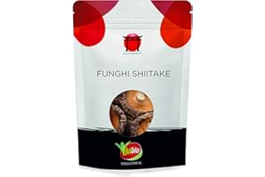 Vivibio Funghi shiitake secchi biologici - Ricchi di vitamina D vegana - Spettro completo con micelio e metaboliti - Funghi premium essiccati naturalmente - 40 g