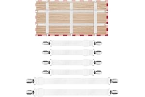 KZQXXT Tischdeckenklammern für Draußen 6 stück, Tischklammern Outdoor, Tischdeckenhalter Verwendet zur Befestigung Tischdecken Bügeleisen, Bettwäsche usw (weiß)