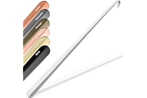 JK TRADE 72cm STABILE calzascarpe in acciaio inossidabile lungo | Calzascarpe in acciaio inossidabile lungo per stare in piedi | Veloce e facile sulla schiena | Lunghezza e larghezza ottimizzata | Business