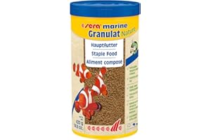 sera marine Granulat Nature 1l bzw. 1000 ml - Hauptfutter aus Granulat für Meerwasserfische, Meerwasser Futter mit hoher Verwertbarkeit und somit weniger Algen