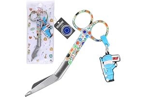 Ph Pro Heat Verbandschere Pflege für krankenschwester- Medizinische Schere aus Edelstahl - Erste Hilfe Schere mit Gravur – Verbandsschere Stumpfe Spitze.