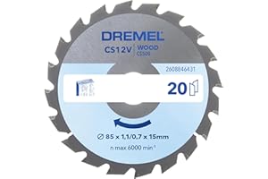 Dremel Blueprint Hoja de Sierra Circular para Madera 85 x 1,1/0,7 x 15mm (CS500)