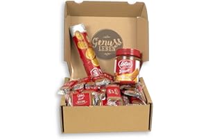 ‎GENUSSLEBEN Genusslebenbox mit ca.1000g Lotus Mix mit Keksen. Bisquits und einem Aufstrich