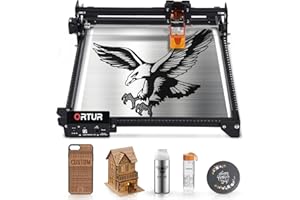 ORTUR Machine de gravure laser OLM2S2-LU2-4-LF, puissance de sortie 5,5 W, 0,17 x 0,25 mm, protection des yeux à foyer fixe, appareil laser pour bois et métal