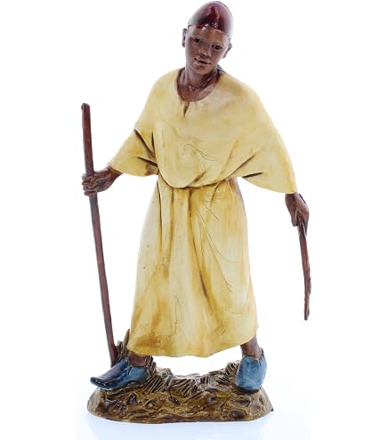 Pastore Dormiente Moranduzzo Per Presepe 13 Cm – Statuina In PVC, Martino Landi, Scale 1:15, Made In Italy, Indistruttibile